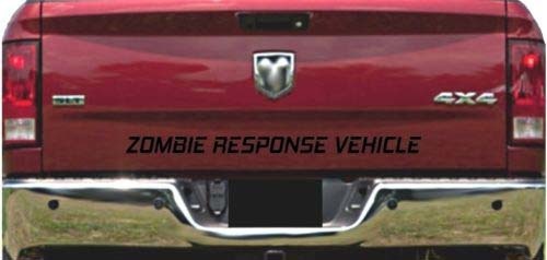 Vinilo adhesivo para portón trasero de vehículo de respuesta zombie para camiones