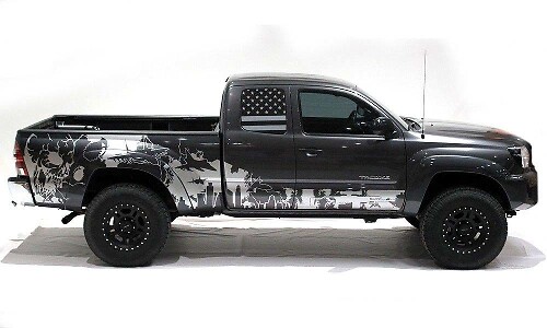Kit de adhesivos laterales de vinilo War Zone para Toyota Tacoma 2005-2012