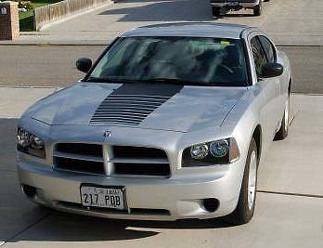 2006-2010 Dodge Charger Fading Hood Stripe Calcomanías Calcomanías