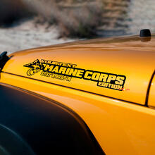 Juego de pegatinas de vinilo personalizadas edición Cuerpo de Marines para capó lateral de Jeep Wrangler_3