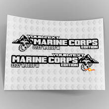 Juego de pegatinas de vinilo personalizadas edición Cuerpo de Marines para capó lateral de Jeep Wrangler_6