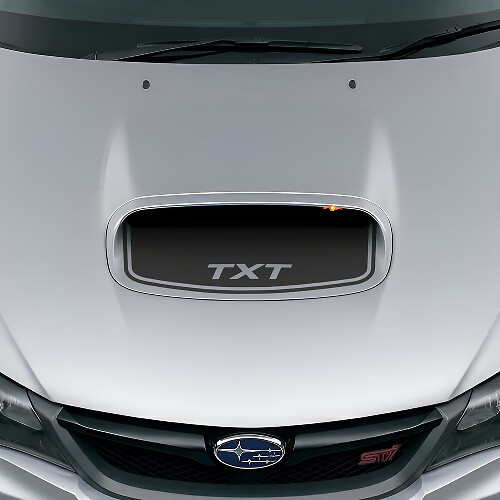 Calcomanía de vinilo de toma de aire personalizada en negro para capó para Suba Impreza WRX STI