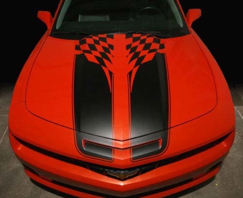 2010 2013 Chevy Camaro bandera a cuadros Rally Racing Stripe Kit 2011 2012 SS RS
