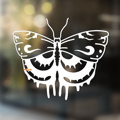 Pegatina de Vinilo Universal Night Moth_1