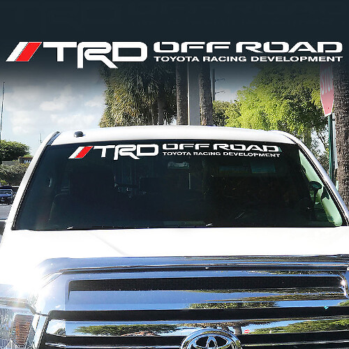 Calcomanía de Bandera para Parabrisas Estilo TRD Off Road para Toyota Tacoma Tundra