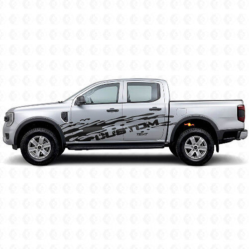 Kit de Vinilos Laterales Antisalpicaduras y Texto Personalizado para Musclecar Ranger