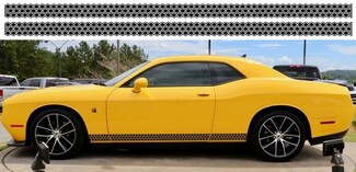 2X Dodge Challenger Scat Pack Rocker Panel calcomanías Stripe Vinyl Graphics -1 Scatpack