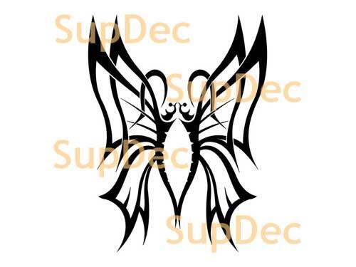 Pegatina de vinilo para pared de arte de mariposa para ventana de baño #19
