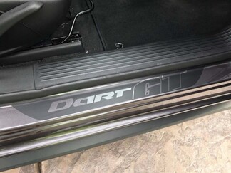 4 calcomanías de vinilo para umbral de puerta de Dodge Dart GT 2013 - 2018 Turbo Limited SXT Rallye