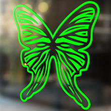Adhesivo de Vinilo Universal Silueta de Mariposa Contorno_3