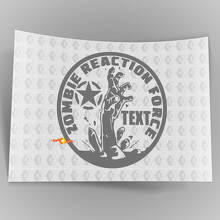Pegatina de vinilo con estampado Military Star de Zombie Reaction Force para capó de Jeep Wrangler_2