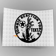 Pegatina de vinilo con estampado Military Star de Zombie Reaction Force para capó de Jeep Wrangler_3
