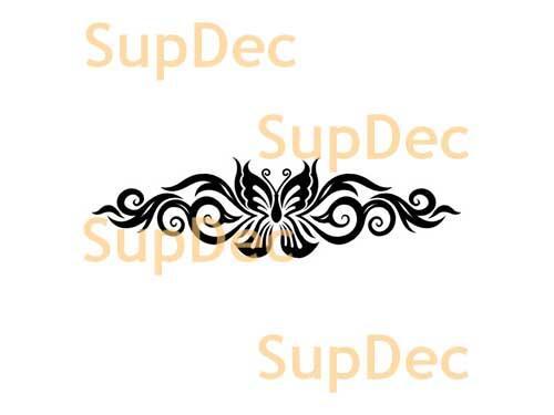 Pegatina de vinilo de arte de mariposa para paredes y ventanas del baño #21
