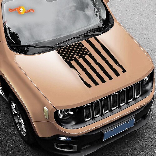 Calcomanía de la bandera de Jeep Renegade Pegatina de Jeep