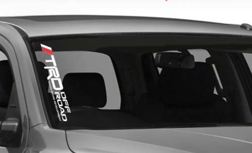 Calcomanía de vinilo para parabrisas estilo todo terreno TRD para Toyota Tacoma Tundra