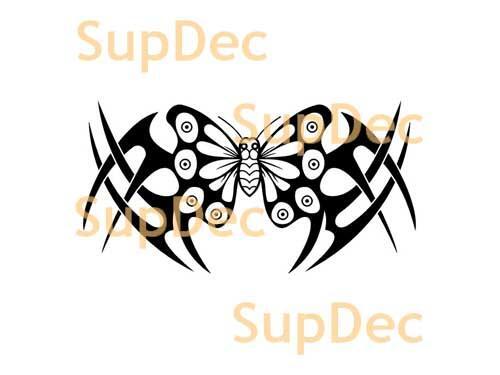 Pegatina de vinilo para pared de arte de mariposa para ventana de baño #23
