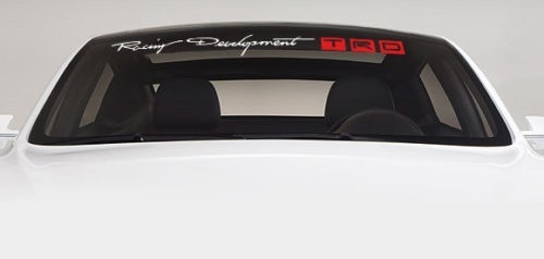 Calcomanía en vinilo para parabrisas de TRD Racing Development para Toyota