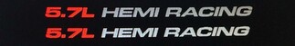 (1) Par de calcomanías para 5.7L HEMI RACING Se adapta a Dodge Ram V8 1500, 2500 17 
