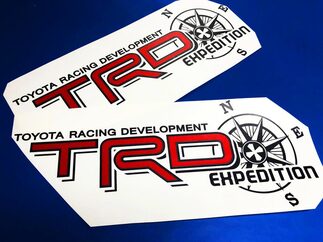 Calcomanías adhesivas de vinilo para Toyota TRD Truck Off Road Racing Tacoma Tundra Expedition