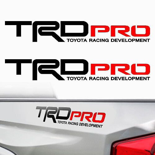 Kit de calcomanías laterales de vinilo TRD Pro para Toyota Tacoma y Tundra