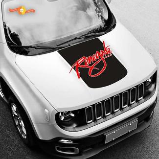 Calcomanía de vinilo opaca para capó personalizado de Jeep Renegade