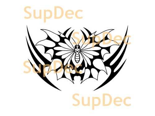 Pegatina de vinilo para pared de arte de mariposa para ventana de baño #26
