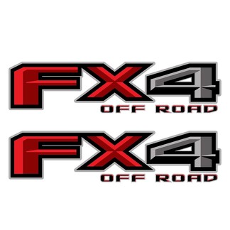Juego de 2: Calcomanía de vinilo todoterreno Ford F-150 FX4 2018 para cabecera de camioneta