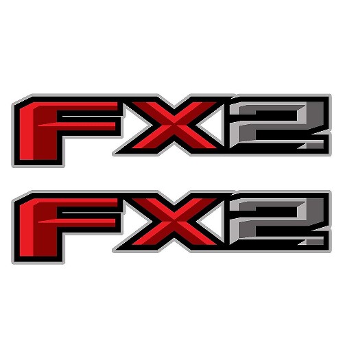 Juego de 2: 2017 Ford F-150 FX2 todoterreno vinilo adhesivo camioneta junto a la cama