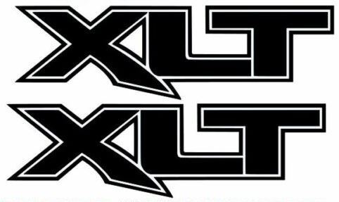 Juego de vinilos laterales XLT para camión Musclecar