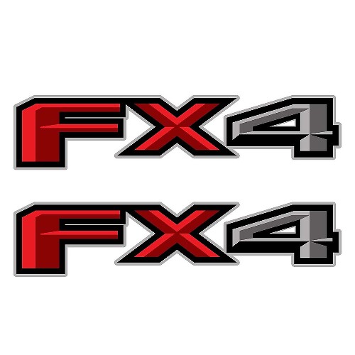 Juego de 2: 2018 Ford F-150 FX4 todoterreno vinilo calcomanía camioneta camioneta lado cama