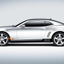 2X Chevrolet Camaro RS Rocker Panel Pegatinas de puerta Calcomanías Gráficos de vinilo a rayas 2010-2015
 2