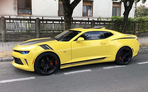 Eleven Piece Rally Hash and Rocker Stripe Kit Kit completo Adhesivo de vinilo para Chevrolet Camaro 2016-2018
