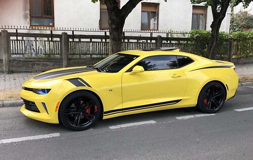 Racing Rally Stripe Kit Capó Techo Maletero Adhesivo de vinilo para Chevrolet Camaro 2016-2018