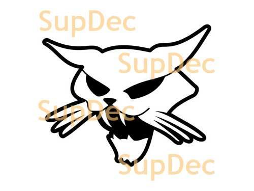 Vinilo artístico de gato para pared, ventana, baño, pegatina extraíble #3
