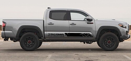 Vinilo adhesivo con franjas Wild Mountains para puerta para Toyota Tacoma 2016-2018