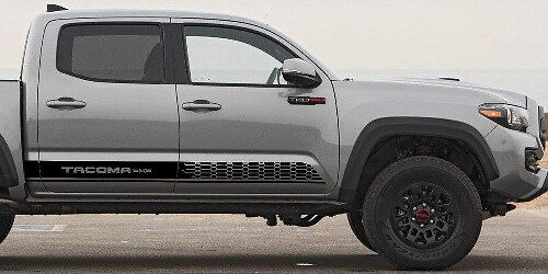 2x Toyota Tacoma 2016 faldón lateral Calcomanías de vinilo gráficos kit de pegatinas de rally