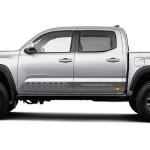 Juego de Pegatinas de Vinilo con Franjas Laterales a Cuadros para Puertas para Toyota Tacoma 2