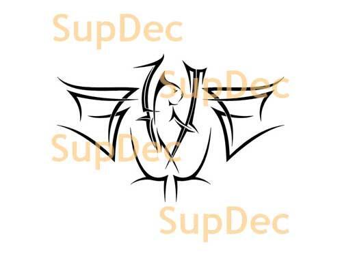 Vinilo de arte de gato para pared, ventana, baño. Calcomanía removible #4.
