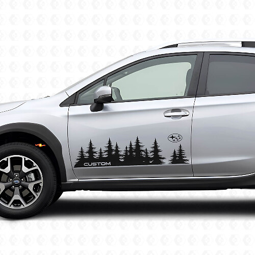 Juego de vinilos adhesivos para puerta estilo bosque para Subaru Crosstrek