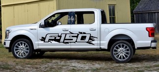2x Ford F150 Raptor lado grandes calcomanías de vinilo gráficos kit de pegatinas de rally
