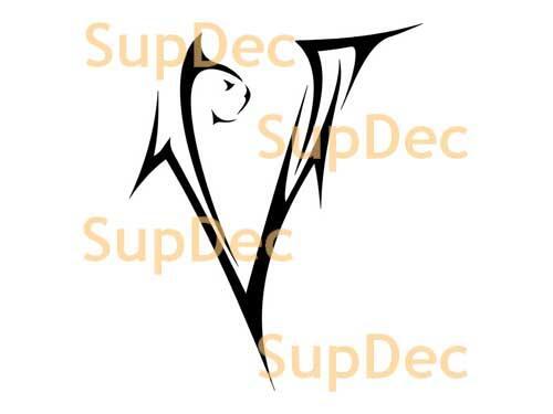 Vinilo de arte de gato para pared, ventana, baño. Calcomanía removible #5
