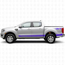 Kit de adhesivos de vinilo personalizados 4x4 para franjas laterales Musclecar Ranger Wildtrak_2