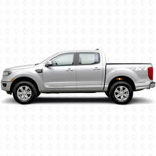 Kit de adhesivos de vinilo personalizados 4x4 para franjas laterales Musclecar Ranger Wildtrak_5
