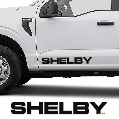 Puertas laterales Shelby Super Snake Sport Peganadas para Ford F-150
