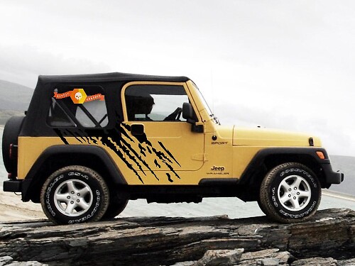 Jeep Wrangler (1999-2006) Kit de envoltura de vinilo personalizado - Splash