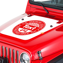 Calcomanía de vinilo American Legend para capó para Jeep Wrangler 1999-2006_2