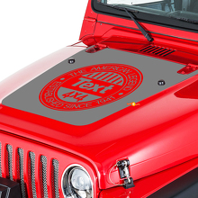Jeep Wrangler (1999-2006) Kit de calcomanías de vinilo personalizado para capó - Leyenda americana
 3