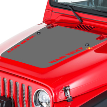 Calcomanía Vinilo Estilo Enmascaramiento de Texto Personalizado para Capó para Jeep Wrangler 1999-2006_2