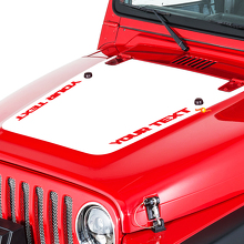 Calcomanía Vinilo Estilo Enmascaramiento de Texto Personalizado para Capó para Jeep Wrangler 1999-2006_3
