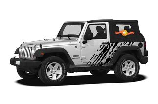 Jeep Wrangler (2007-2016) 2 puertas Custom Vinyl Decal Wrap Kit - Splash